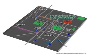 松山大学3Dマップ